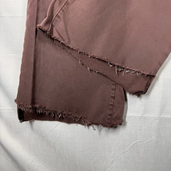CEROS Phoenix Flare Jeans Size 32 Mocha High Rise Distressed Retro‎ Boho Hippie - Picture 9 of 13